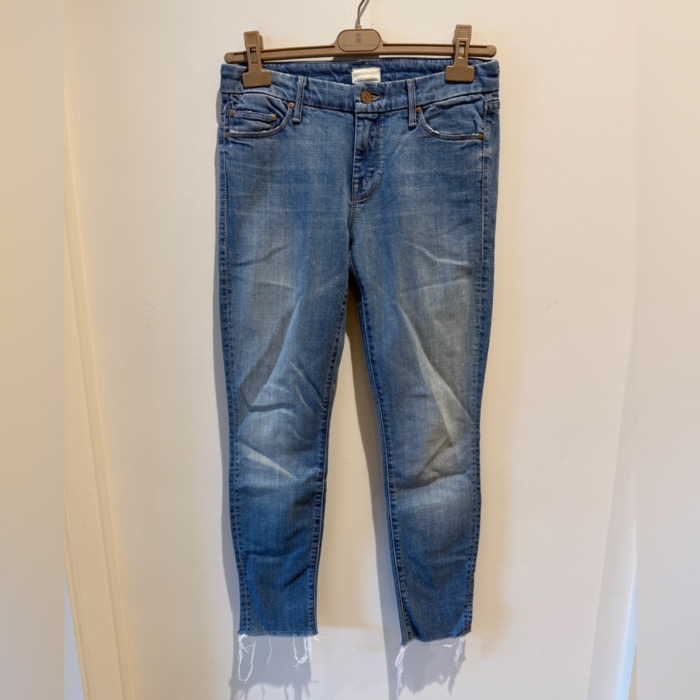 MOTHER The Looker Frayed Ankle Jean size 27